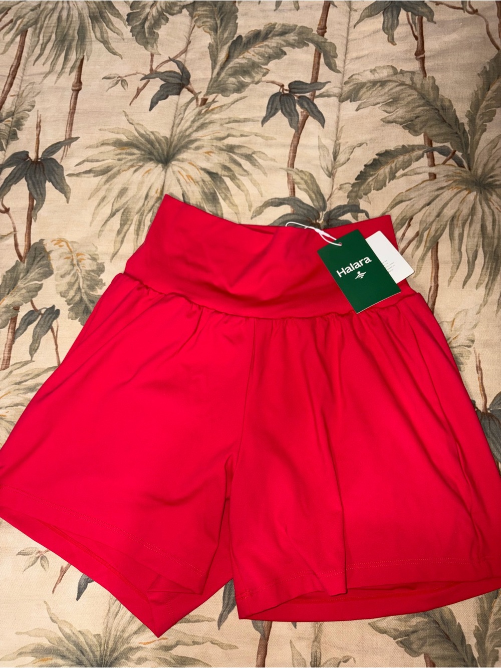 HALARA Bright Red High-Waist Athletic Skort